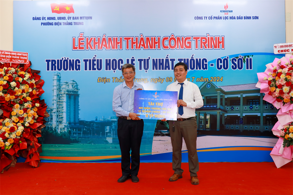 BSR tài trợ 5 tỷ đồng xây dựng trường tiểu học tại tỉnh Quảng Nam