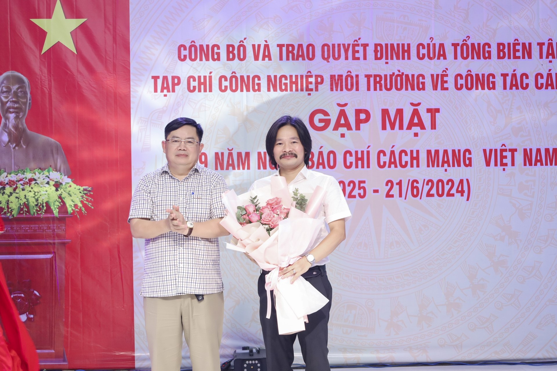 Công bố, trao quyết định của Tổng biên tập Tạp chí Công nghiệp môi trường về công tác cán bộ và Gặp mặt kỷ niệm 99 năm ngày Báo chí Cách mạng Việt Nam