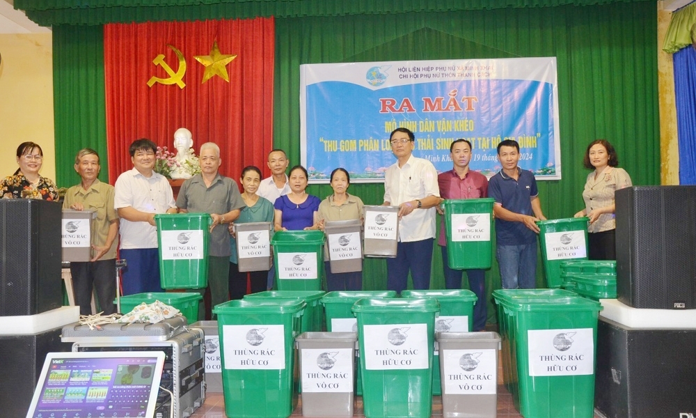 Nhiều mô hình thu gom, phân loại chất thải rắn sinh hoạt tại nguồn đã được triển khai ở huyện Hưng Hà, Thái Bình.